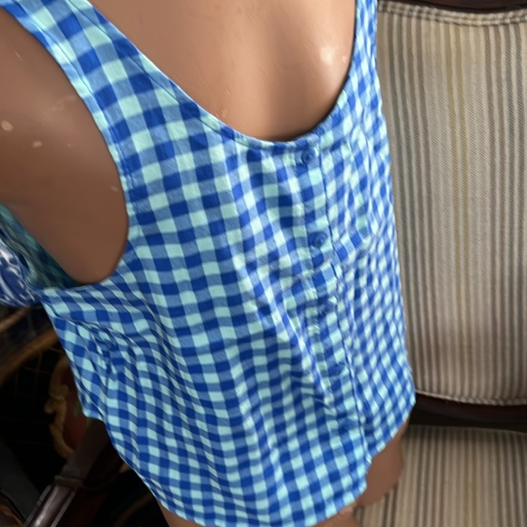 SO Heritage checkered blue Top new w/ tag. D093 - Picture 4 of 4